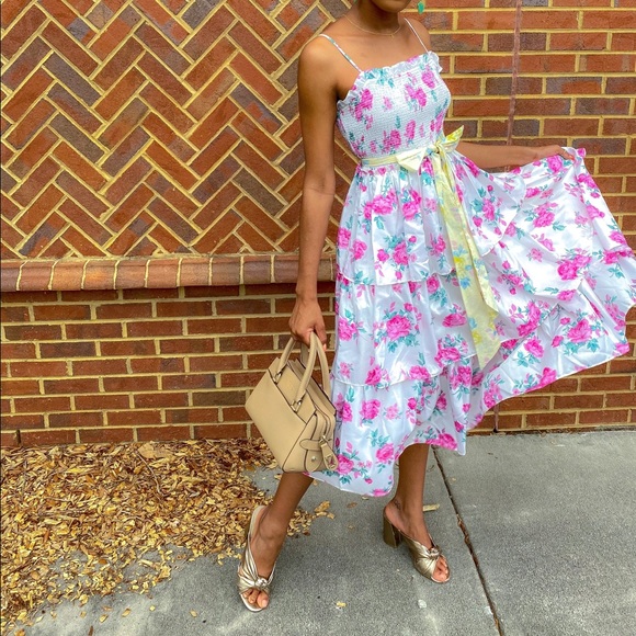 LoveShackFancy Floral Dress - Picture 2 of 2